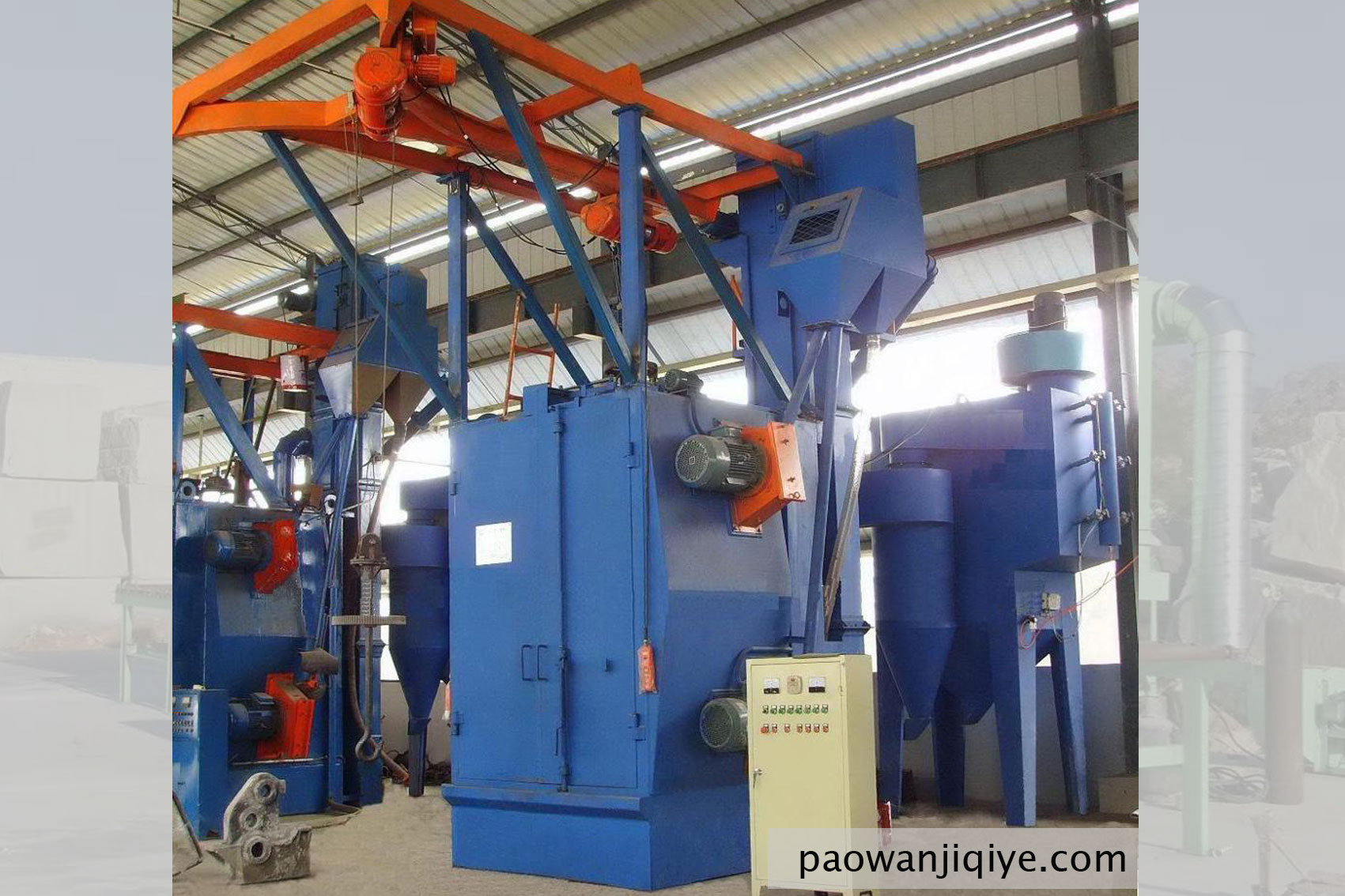 吊鉤拋丸機一體機產(chǎn)品大尺寸圖片